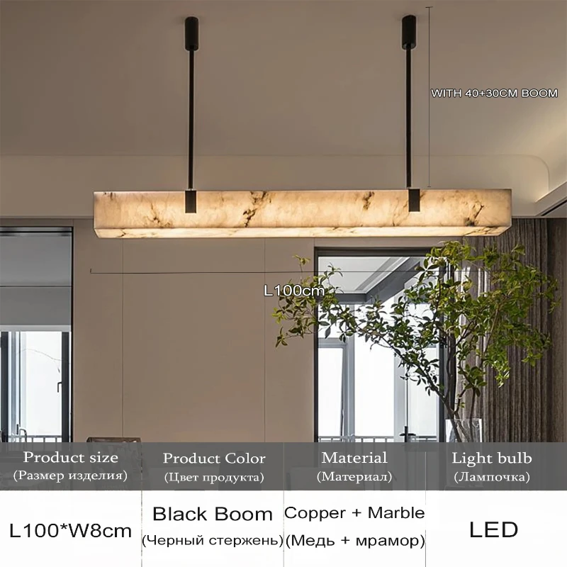 Nordic Long Strip Led Pendant Lights for Living Dining Room Coffee Tables Kitchen Designer Chandelier Home Decor Light Fixture