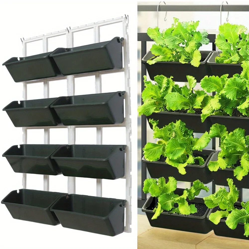 

Outdoor Raised Garden Bed 4-Tiers Vegetable Elevated Planter Box Herb Garden