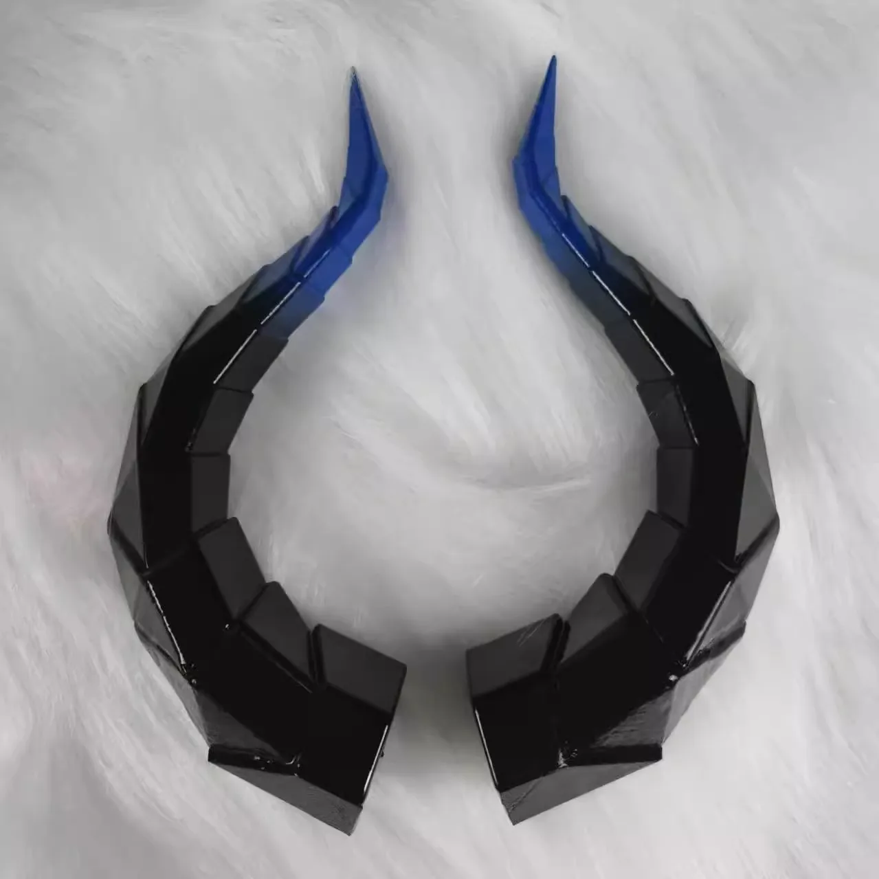 14/18cm Animal Simulate Horn Headband Gradient Devil Horn Halloween Party Headwear Lolita Witch Artificial Horns Cosplay Pros