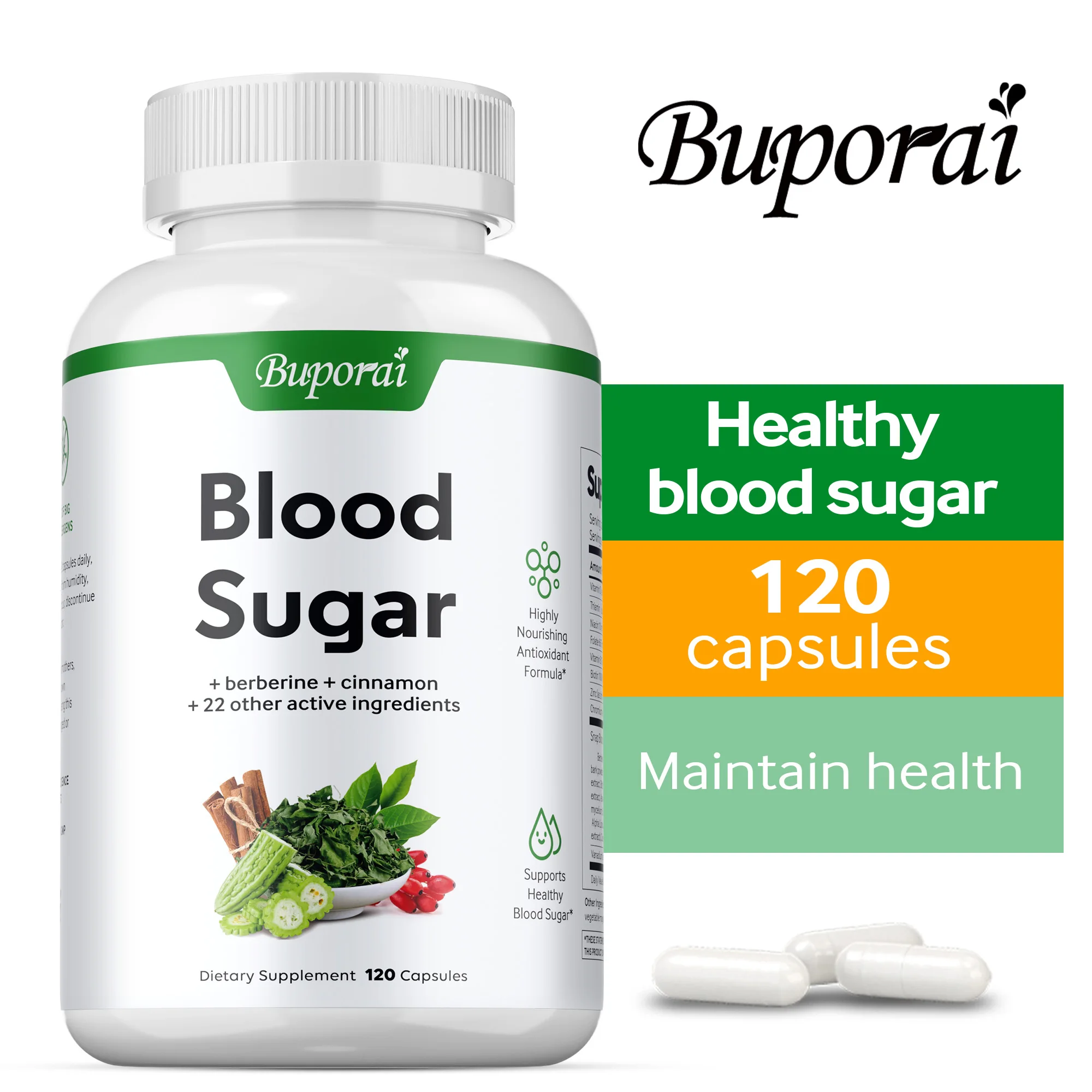 

Капсулы для сахара в крови — поддерживает баланс сахара в крови, снижает холестерин, метаболизм, способствует здоровью пищеварительной, здоровья сердец.