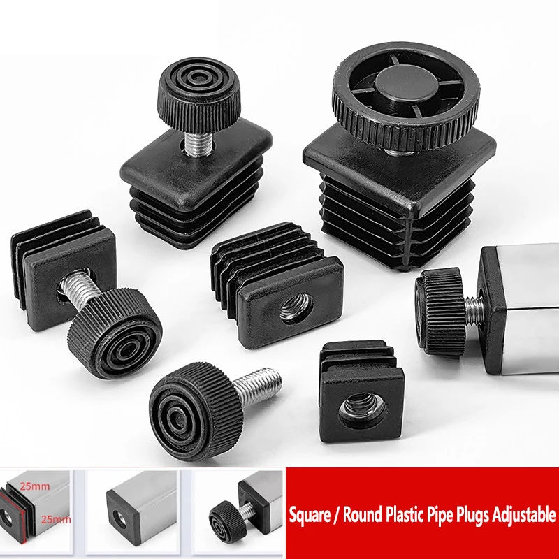 

M6M8M10 Stainless Steel Leveling Feet/Nut Pipe Caps/Wheel Sleeves/Anti-Slip Pads 20x30x40x50x60x80x100mm