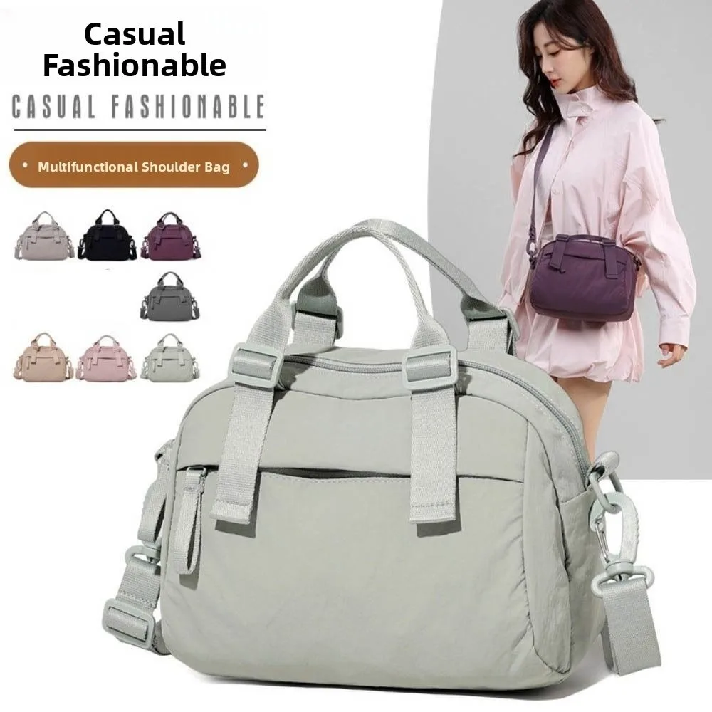 

Женская сумка через плечо большой вместимости с регулируемыми ремнями, легкая сумка-мессенджер, сумка в корейском стиле, нейлоновая сумка через плечо для улицы