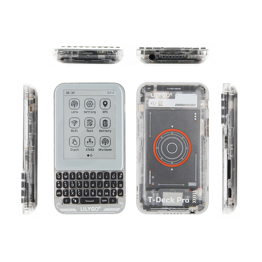 LILYGO® T-Deck Pro لوحة تطوير 4G/PCM5102/LoRa/GPS E-Paper شاشة لمس واجهة QWIIC جهاز اتصال IoT