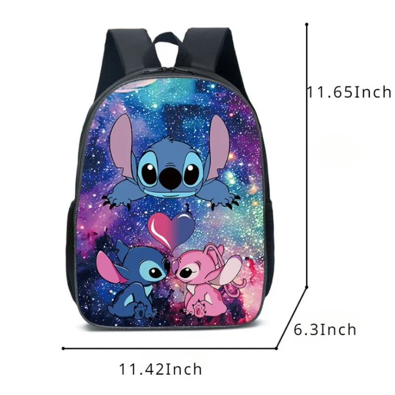 Disney Cartoon Stitch New Kids Backpack 3pcs Set Girls and Boys Schoolbag + Pencilbag+shoulder Bag Suits Teen Outdoor Bag