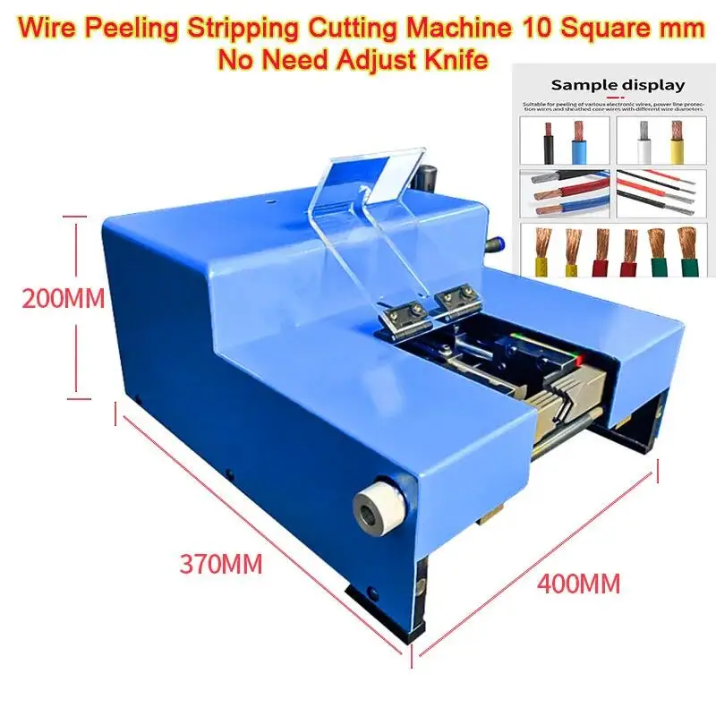 

Pneumatic High Accuracy Desktop Inductive Type Wire Peeling Stripping Cutting Machine 10 Square MM No Need Adjust Knife