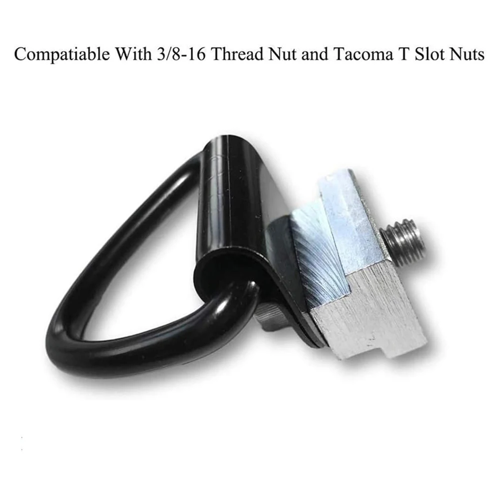 

4Pcs Heavy Duty Truck Bed Tie Down Anchors Rings Bolt On Trailer Anchor Bolt On Tie Down Points Pickup Rail Accessories