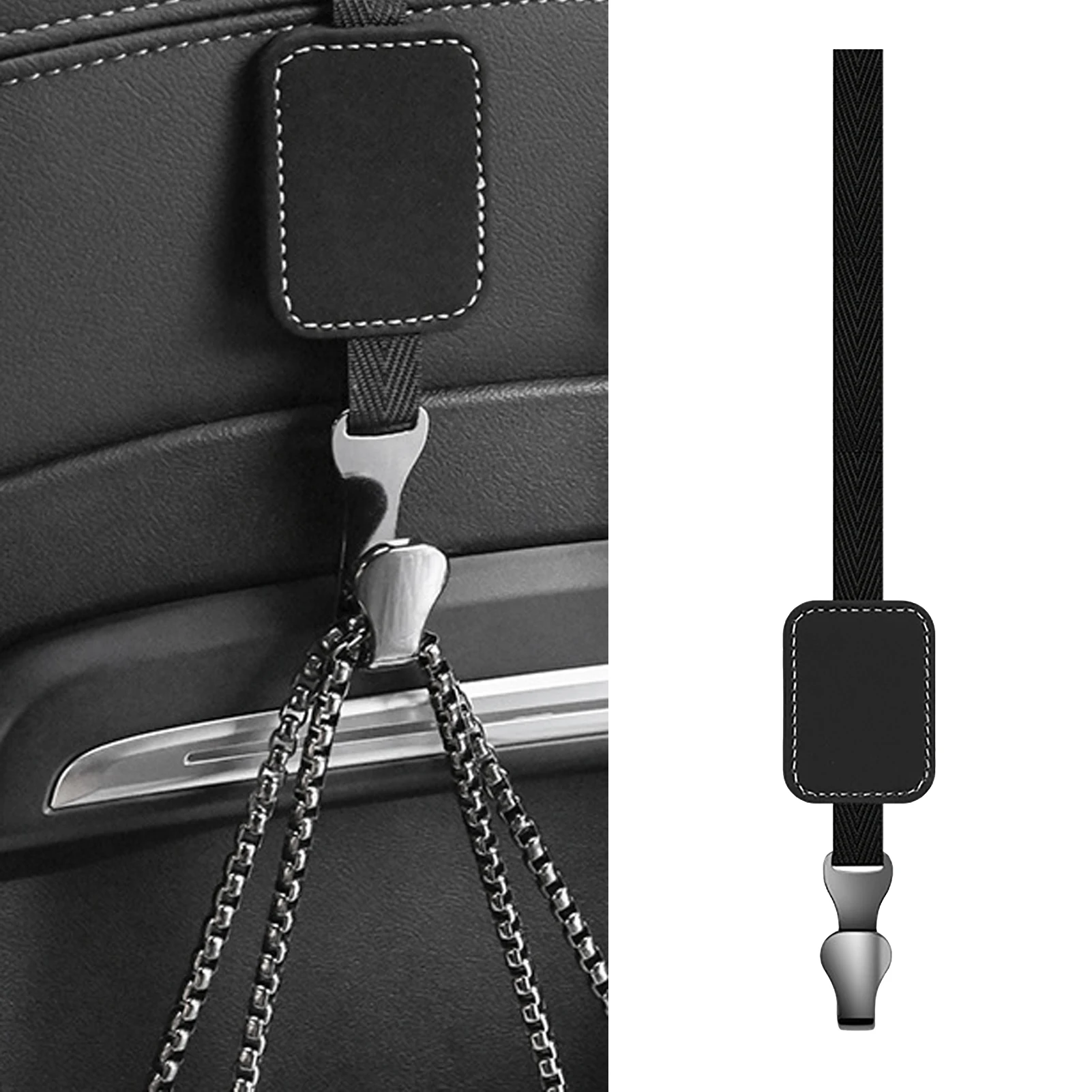 Car Seat Back Hook Invisible Installation Sturdy Durable High Hardness Car Seat Hook For Car