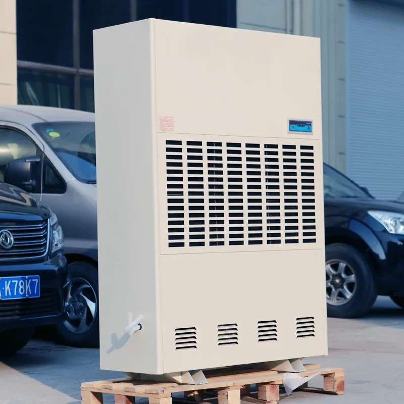 Industrial dehumidifier Basement workshop Room temperature High temperature dehumidifier Movable swimming pool moisture absorber