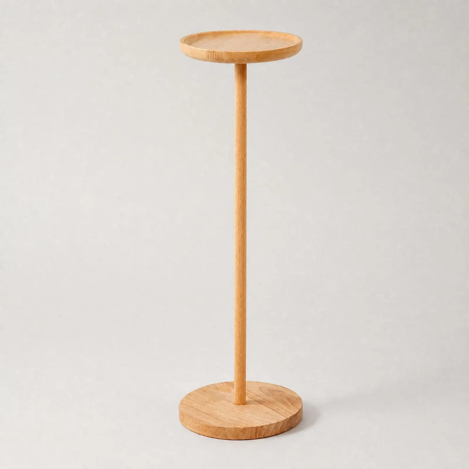 Beech Wood Drum Holder Stand for 8 Inch Hand Drums with Circular Tray for Meditation Music Room Decor