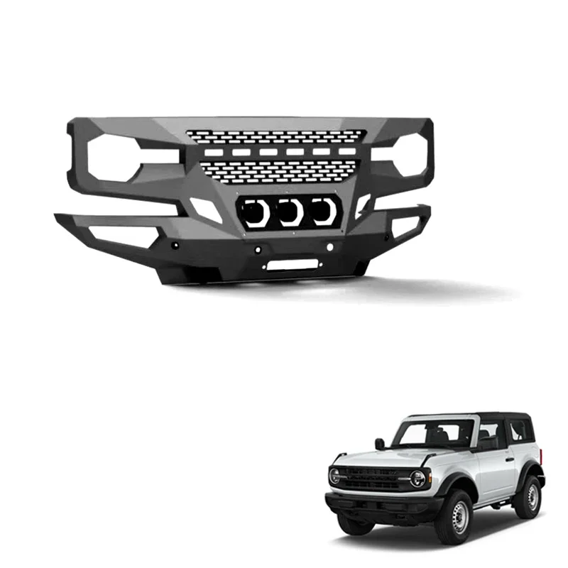 

Gobison 4x4 Auto Accessories Front Bumper Grill Grumper Front & Rear Flares ViCowl for Bronco