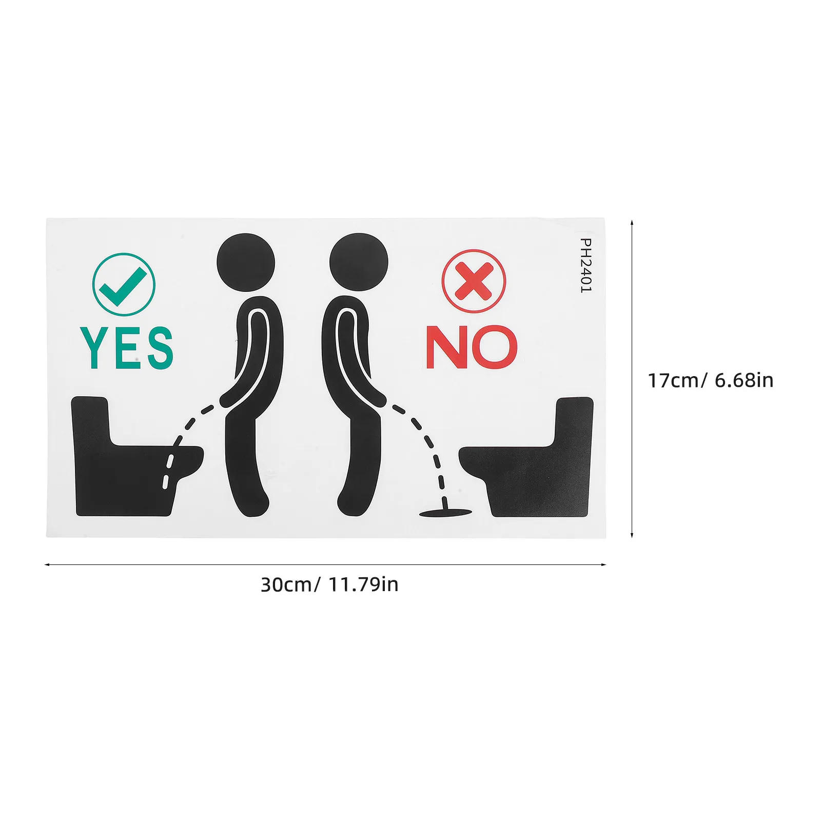 Stickers Funny Restroom Sign Aesthetic Bathroom Wall Decor Literature Pee Reminder