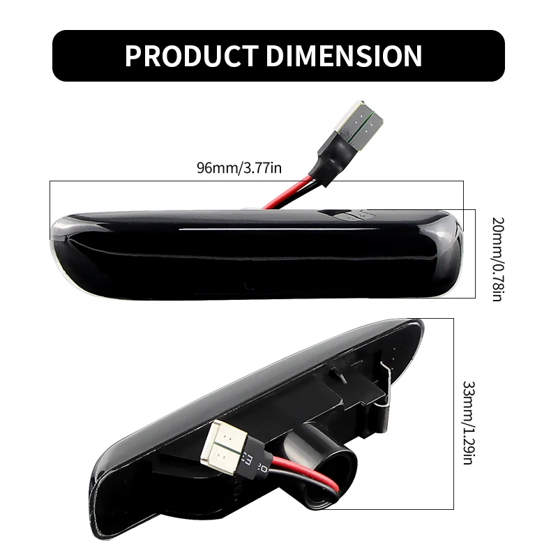 2pcs LED Turn Signal Side Marker Light 63138370720 For BMW 3 Series E46 Sedan Coupe Wagon Convertible 1997 1998 1999 2000 2001