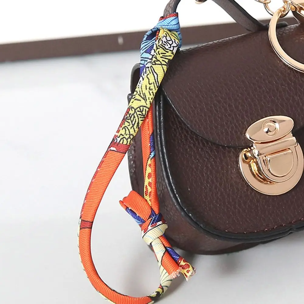 Fashion Keychain Small Coin Purse Premium Leather Multifunction Earphone Bag Women's Bag Pendant for Women