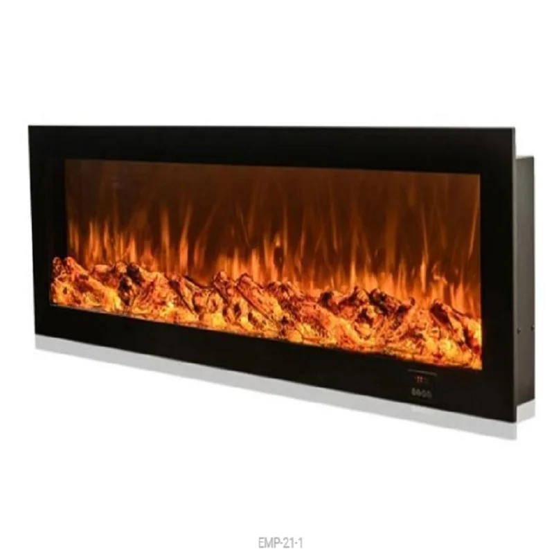 Electric Fireplace Heater Home Use Freestanding Hanging Steel Remote Control US Plug English Operating for Indoor Outdoor