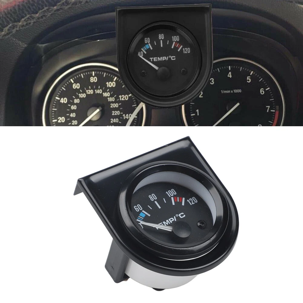 52mm Digital Water Temperature Gauge with LED Display and Screw Thread Mount for Cars Vans and Industrial Temperature Control