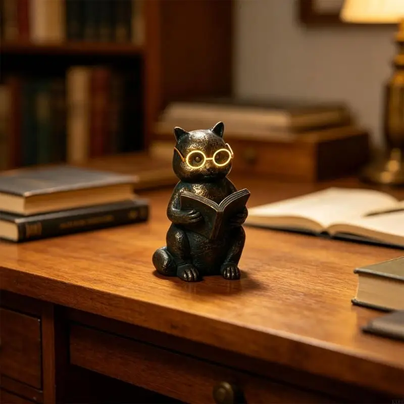 Black rosin Creature Reading Lamp With USB LED For Home Office Desk KXRE