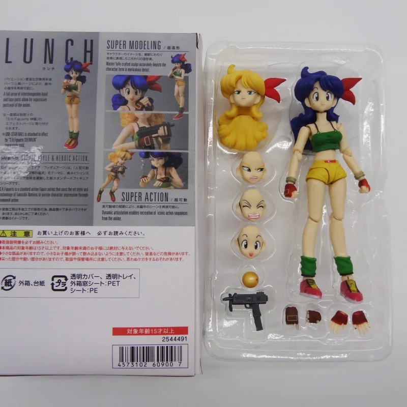 

Shf Lunch Launch Bulma Ranchi Super Saiyan Dragon Ball Anime Movable Joint Action Figure Model Doll Toy Gift Regular Version