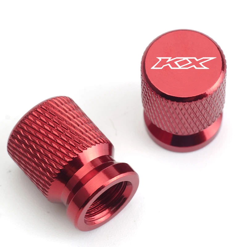 For kawasaki KX65 KX80 KX85 KX125 KX250 KX250F KX450F Motorcycle CNC Wheel Tire Valve Cover Cap Plug KX 65 80 85 125 250 450 F