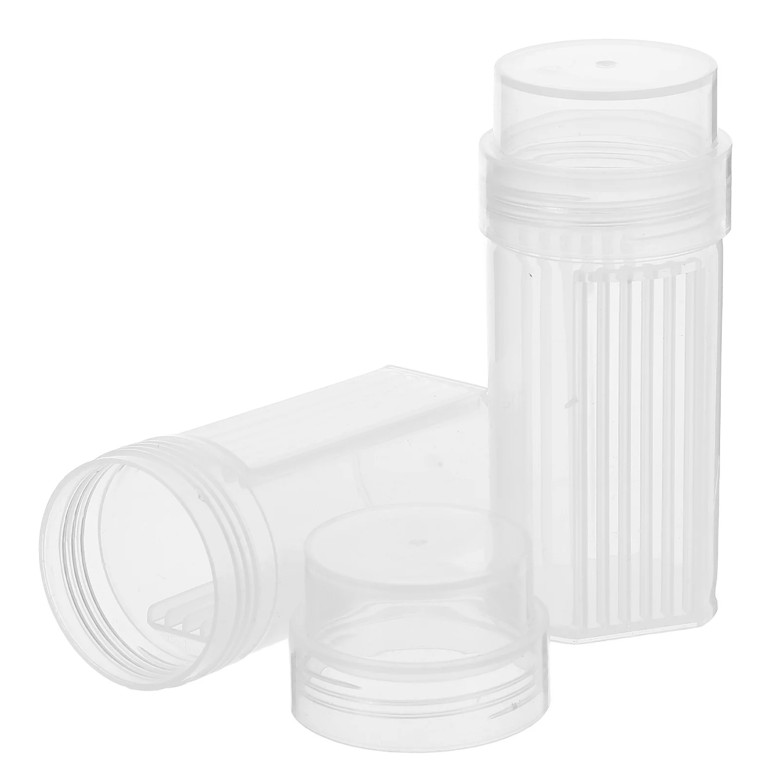 

2Pcs Plastic Laboratory Staining Jar Vertical Slide Holder 5 Slides Capacity Reusable Microscope Slide Staining Tank