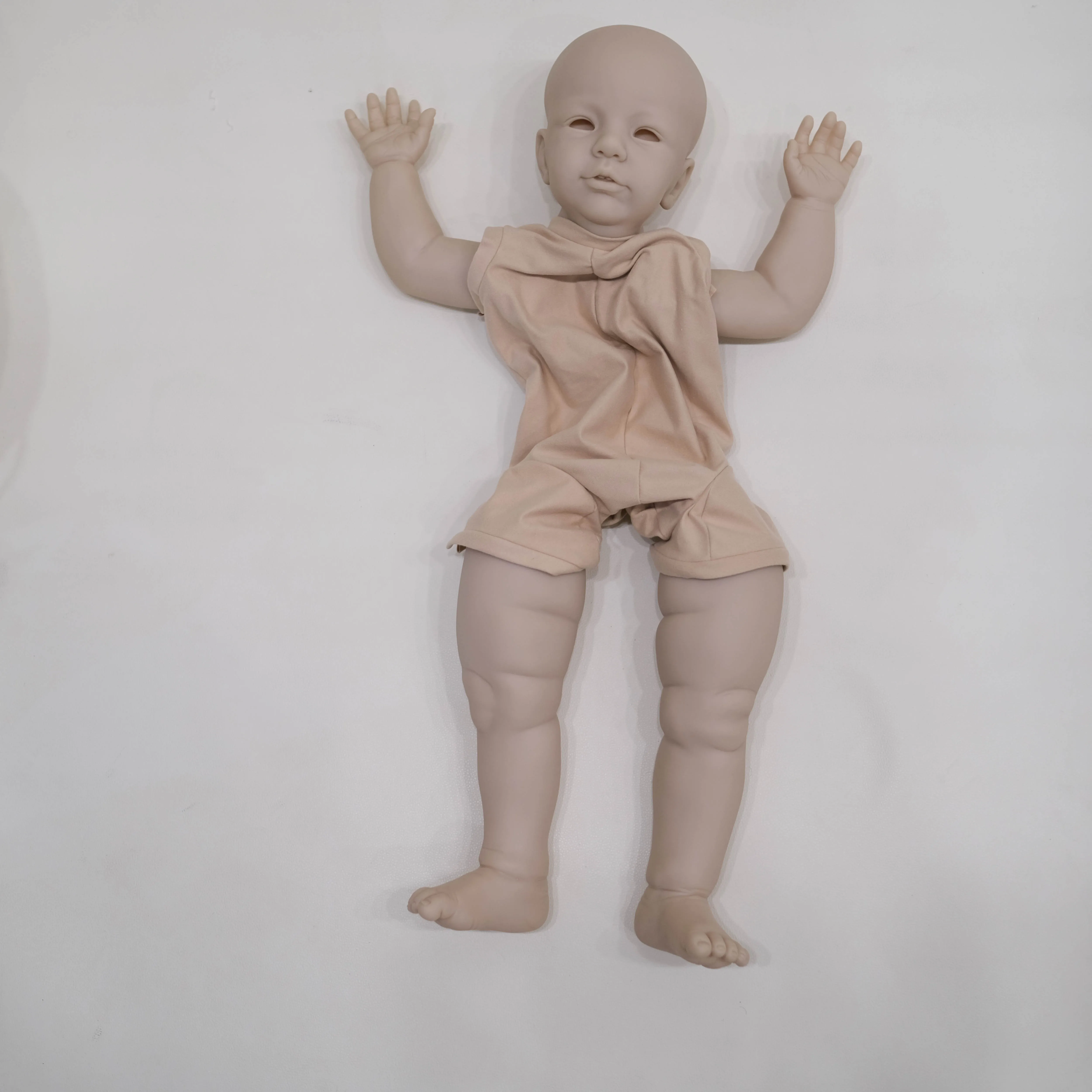 Kit de boneca reborn de 30 polegadas Vito criança cor fresca DIY toque macio