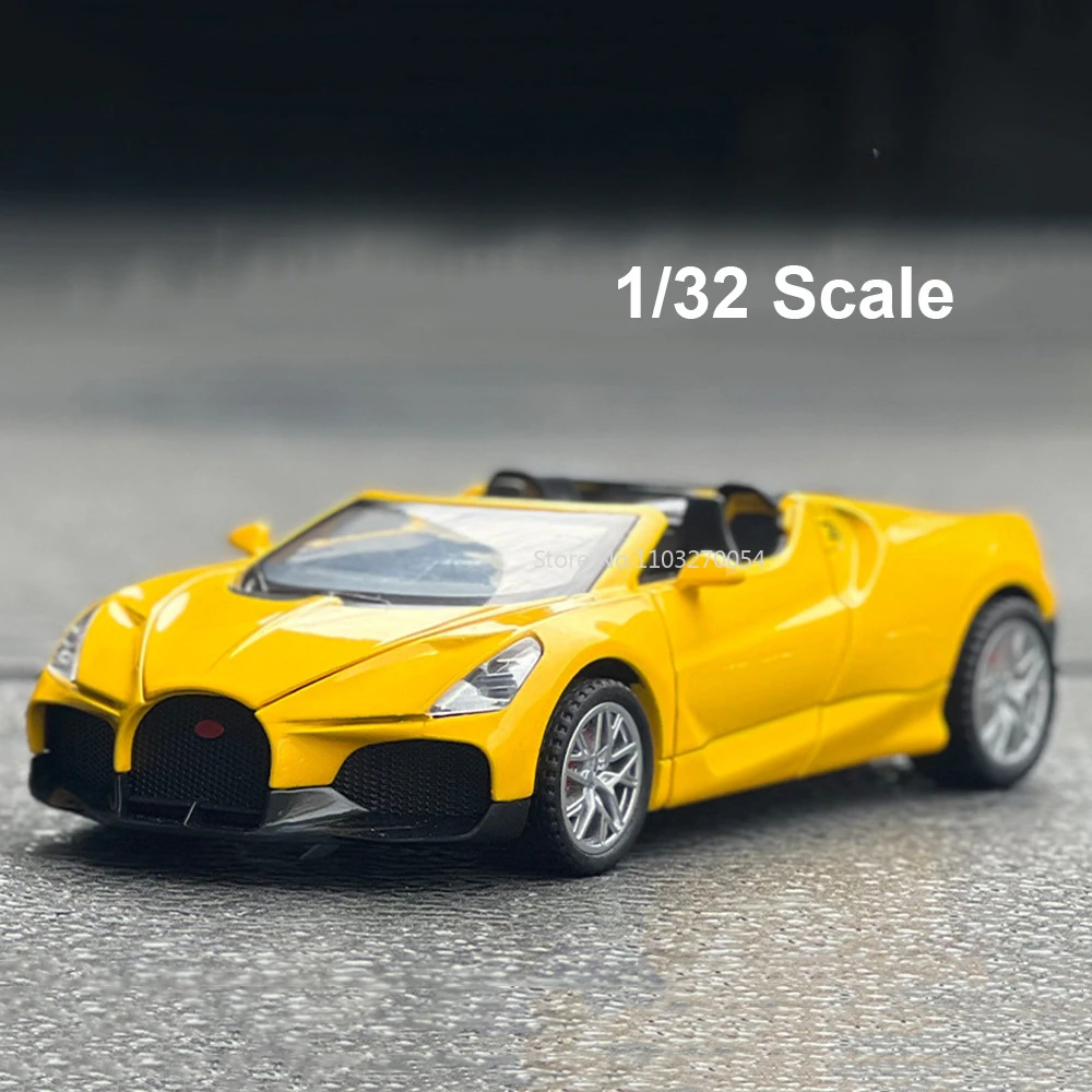 

1/32 Scael Mistral Alloy Car Model Diecasts Toy Vehicles Models with Sound Light Pull Back Door Open Function Kids Toys Cars