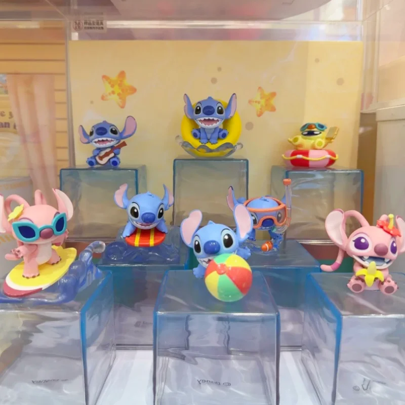 

Original Disney Stitch Summer Party Series Blind Box Trendy Toy Doll Anime Action Figure Ornaments Custom Gifts For Kids
