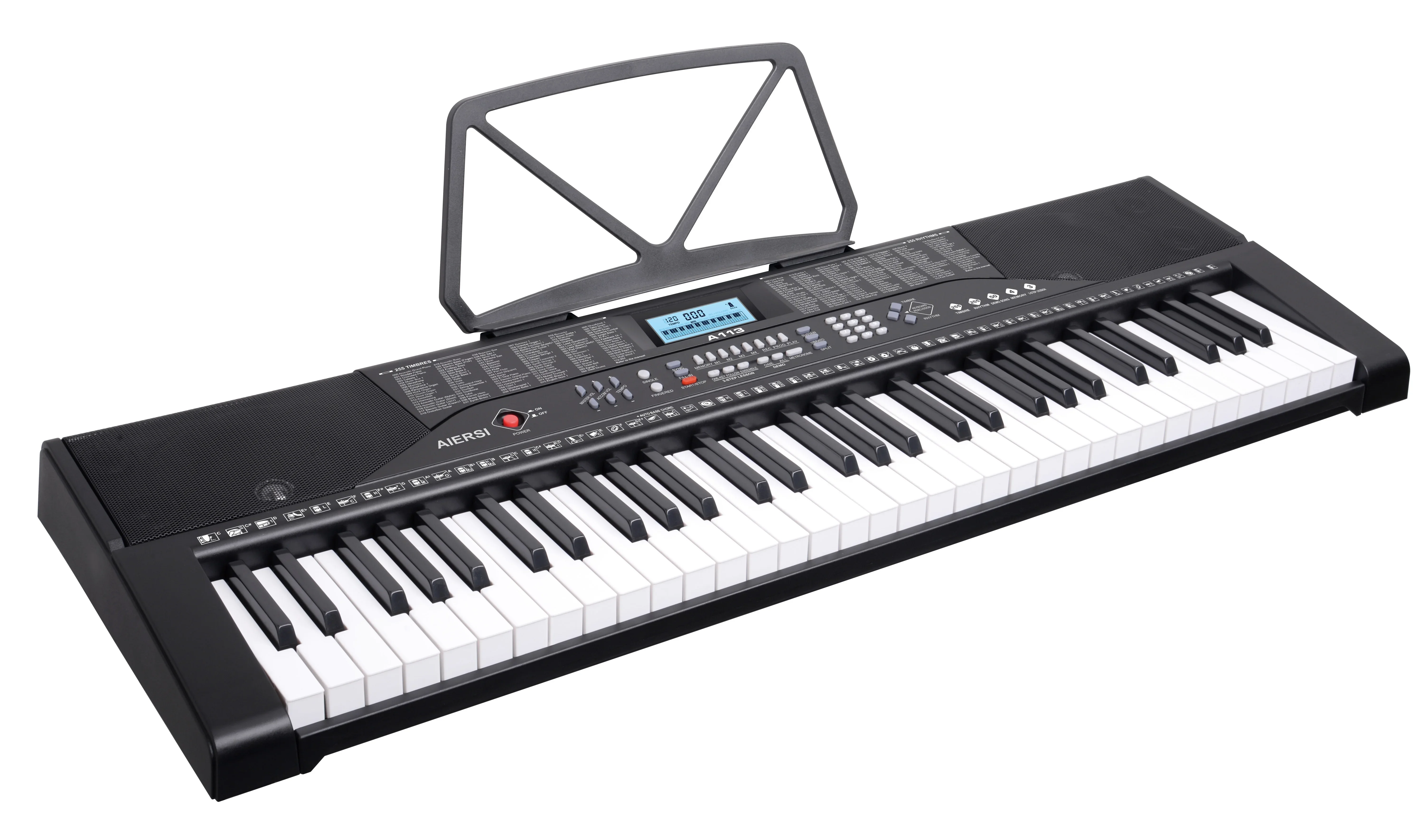 61 Keys Piano Keyboard 2.2cm Keys Music Electronic Piano Instrument with Blue Tooth Function