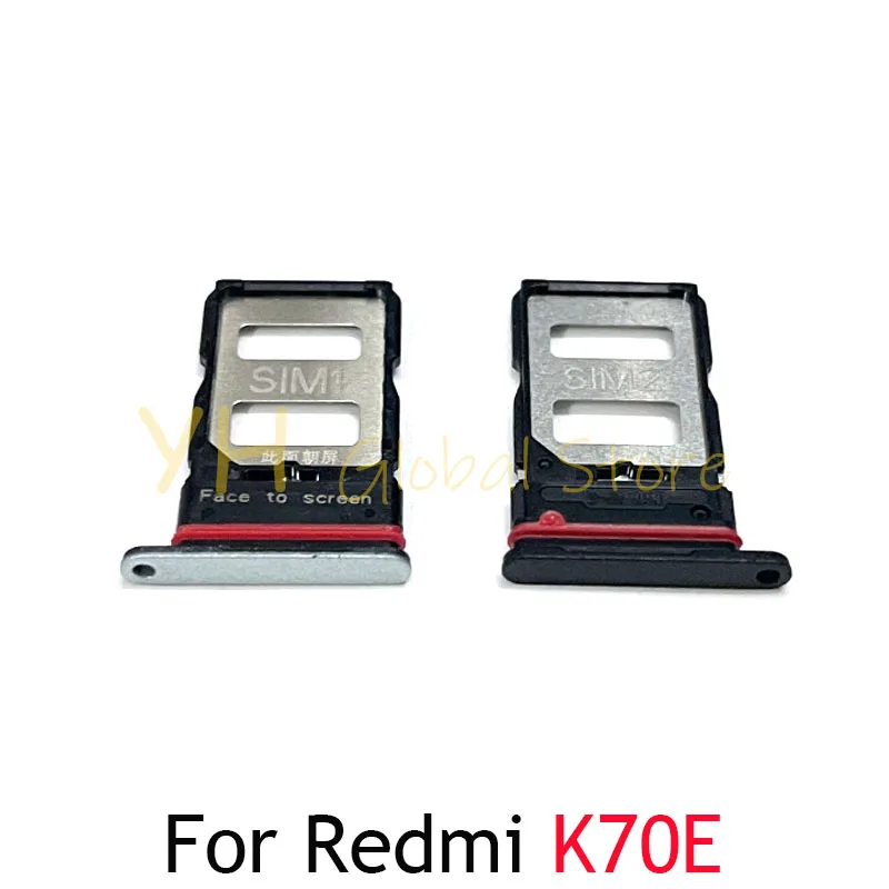 Untuk Xiaomi Redmi K70E K70 Pro Sim Slot kartu baki pemegang Sim pembaca kartu soket bagian perbaikan