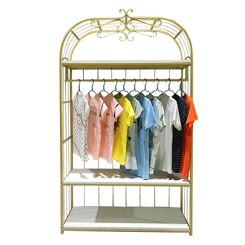 

Nordic light luxury hanger storage rack floor clothing store display rack Internet celebrity coat rack in the