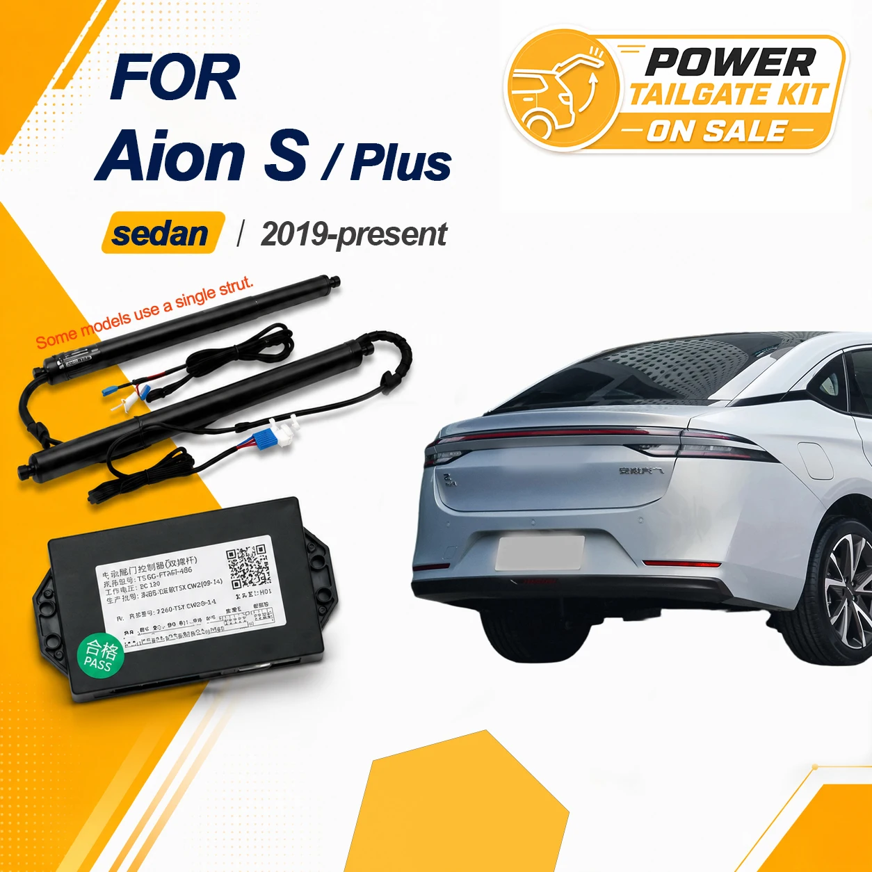 For Aion S Aion S Plus 2019-present Power Liftgate Kit Electric Tailgate Power Struts Automatic Rear Hatch Opening System