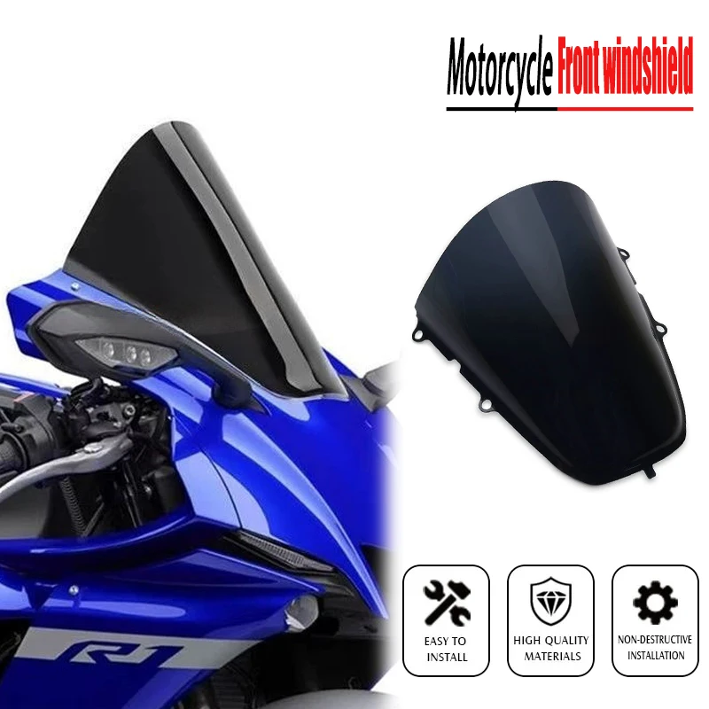 

R1 R1M Heighten Windscreen Cover For Yamaha YZF R1 R1M 2021 2023 2024 Windshield Spoiler Case Wind Deflector Guard Protection