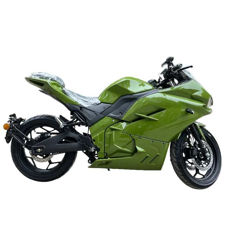 دراجة نارية كهربائية شديدة التحمل Zuimi 3000W محرك متوسط، دراجة نارية للسباق للبالغين بطول 120 كم/ساعة للتجول والطرق الوعرة