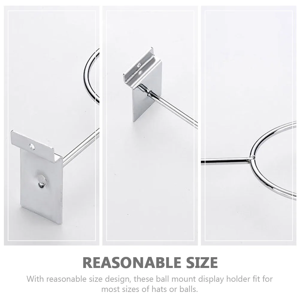 

4 Pcs Football Holder Trough Plate Rack Basket Balls Display Racks Basketball Stand Silver Iron Multi-purpose Holders