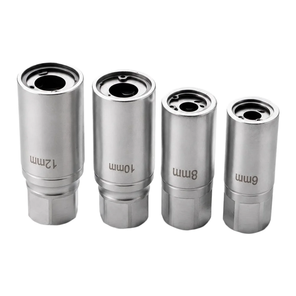 4pcs 1/2inch Broken Bolt Extractor Set 6/8/10/12mm Metric Bolt & Nut Remover Set For Stud Removal Tool Sockets Hand Tool