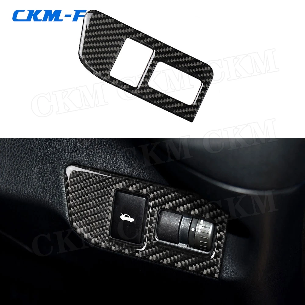 

Carbon Fiber Car Rear Boot Switch Button Trim Frame Cover Sticker For Toyota GT86 FT86 ZN6 Subaru BRZ 2013-2017