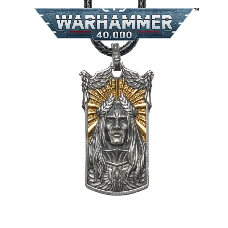 Warhammer 40000 game peripheral emperor holy emblem necklace pendant personalized retro sweater chain accessories gift wholesale