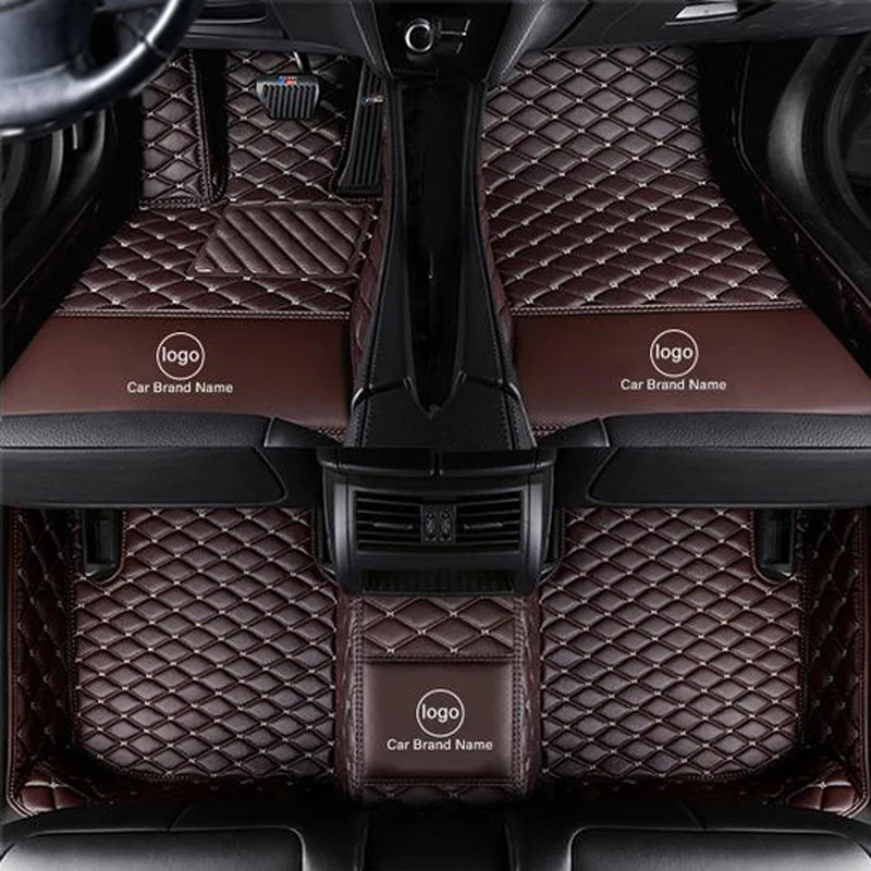 hotsale car  floor carpet wine red leather vehicle Floor Mats car for dodgee charger access/hyundaii santa fe/byd tang