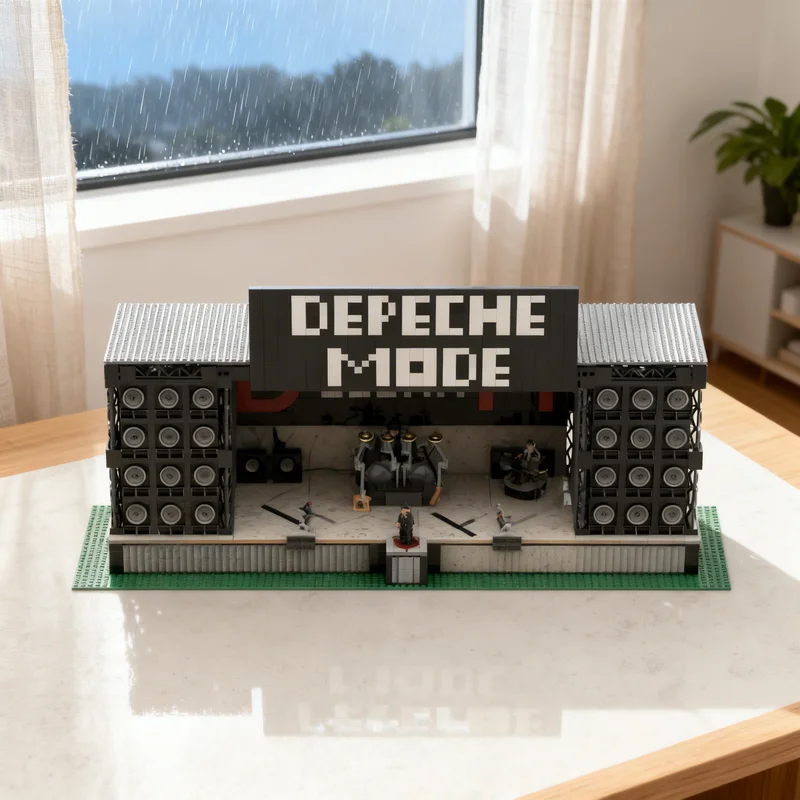 

2587pcs MOC Depeche Mode World Violation Tour Stage Creator Model Building Blocks Creative Display Gift Collectible Decor Kids