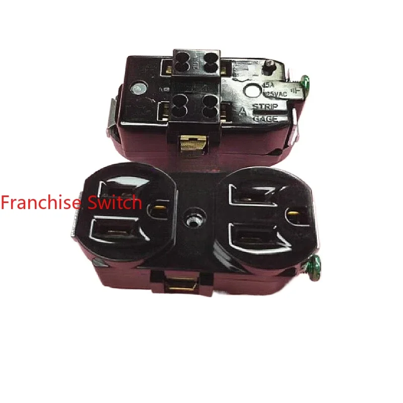 

10 шт. E-06, оригинальная розетка, американская стандартная двухрядная розетка с тремя отверстиями