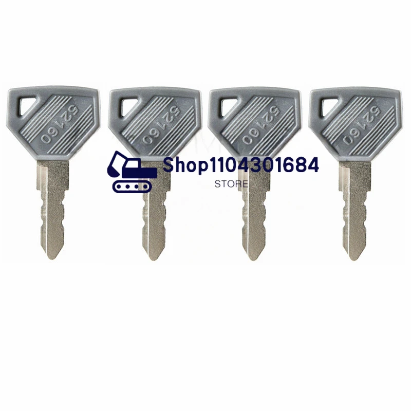 4PCS 52160 Ignition Key for Yanmar John Deere Tractor 198360-52160