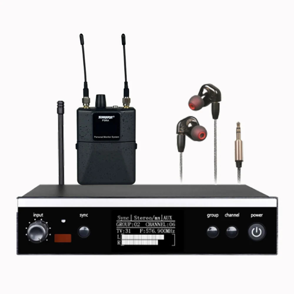 SenMicre PSM300 1:1 Professional In-Ear Monitor Stage Performance 24-Bit Processor Audio Stereo In-Ear Monitoring System