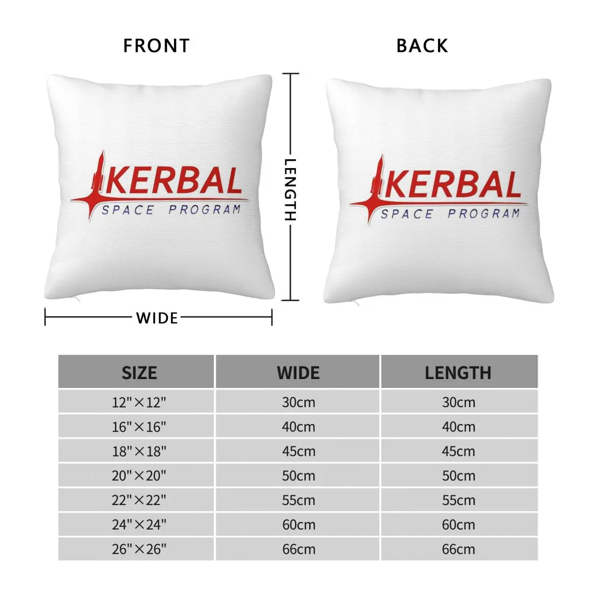 Kerbal Space Program Pillowcase Polyester Linen Velvet Pattern Zip Decorative Pillow Case Room Cushion Cover 18