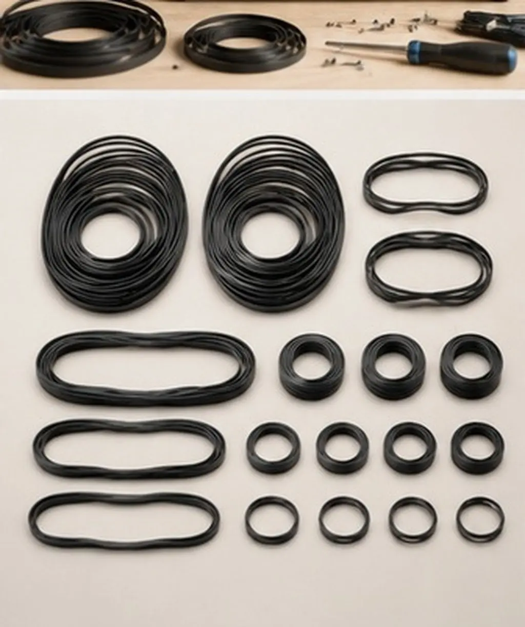 2Packs Recorder Belt Cassette Tape Belt Replacement High Wear Resistance Recorder Repair Cassette Maintenance 40-130Mm