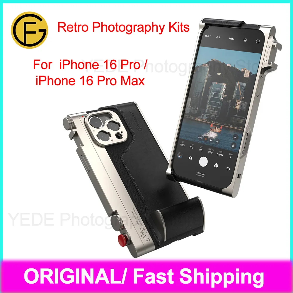 Fotorgear Retro-Fotografie-Kits fr iPhone 16 Pro fr iPhone 16 Pro Max  Retro-Handyhlle mit Ledergriff 67 mm Filteradapter - AliExpress 44