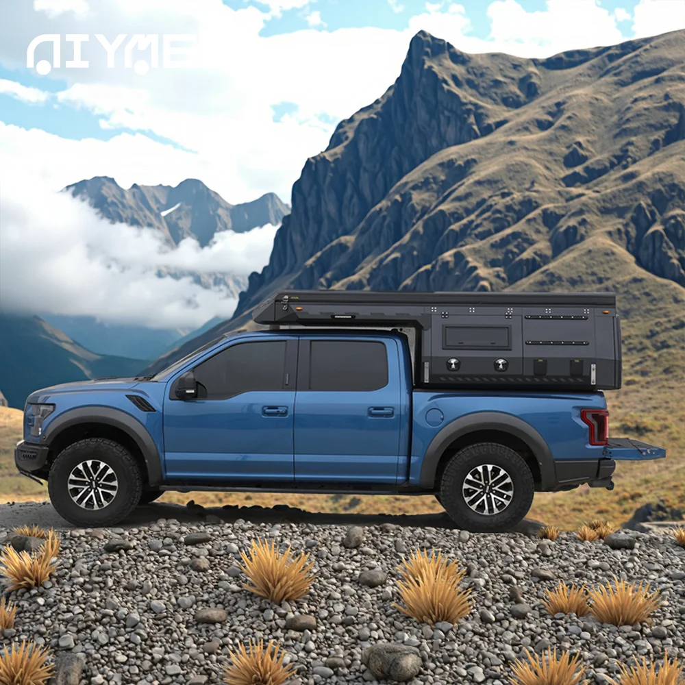 

Modern Manufacturer's Foldable Movable Truck Bed Tent Pop-Up Camper Body Expedition Overland Slide-In Pickup Truck Camper