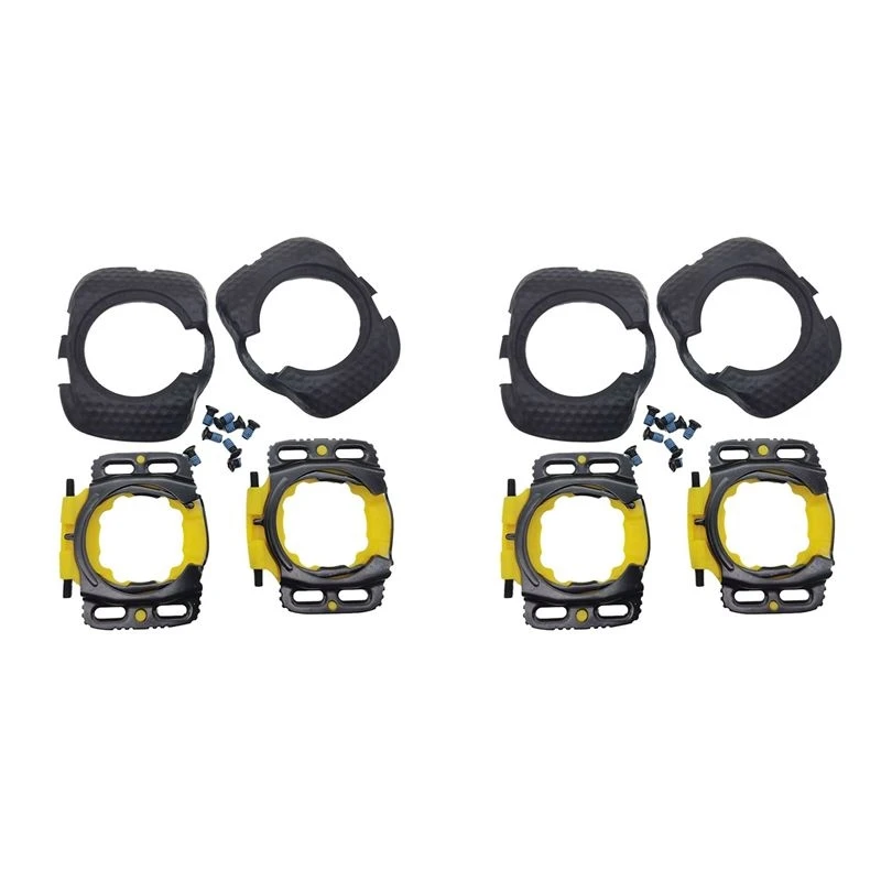 ABVE-4X Upgraded Aerodynamic Cleats Bicycle Pedal Bike Pair Pedals Cleats Protection Cover For WAHOO Speedplay Zero,Black