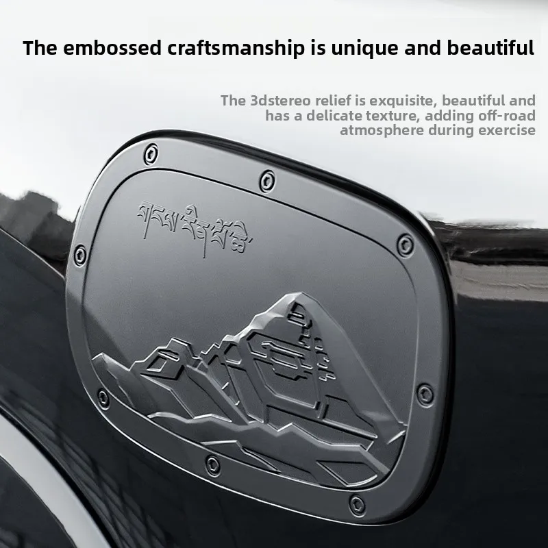 Copertura protettiva del tappo del serbatoio del carburante per auto per Great Wall Haval H9 2024 2025 Accessori per la decorazione esterna automatica