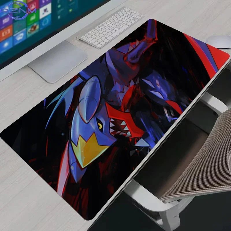 Alfombrilla de ratón grande con diseño de Pokémon Garchomp, ideal para la oficina, el escritorio, la mesa, el teclado, la computadora portátil, como accesorio para alfombrillas de ratón y para juegos.
