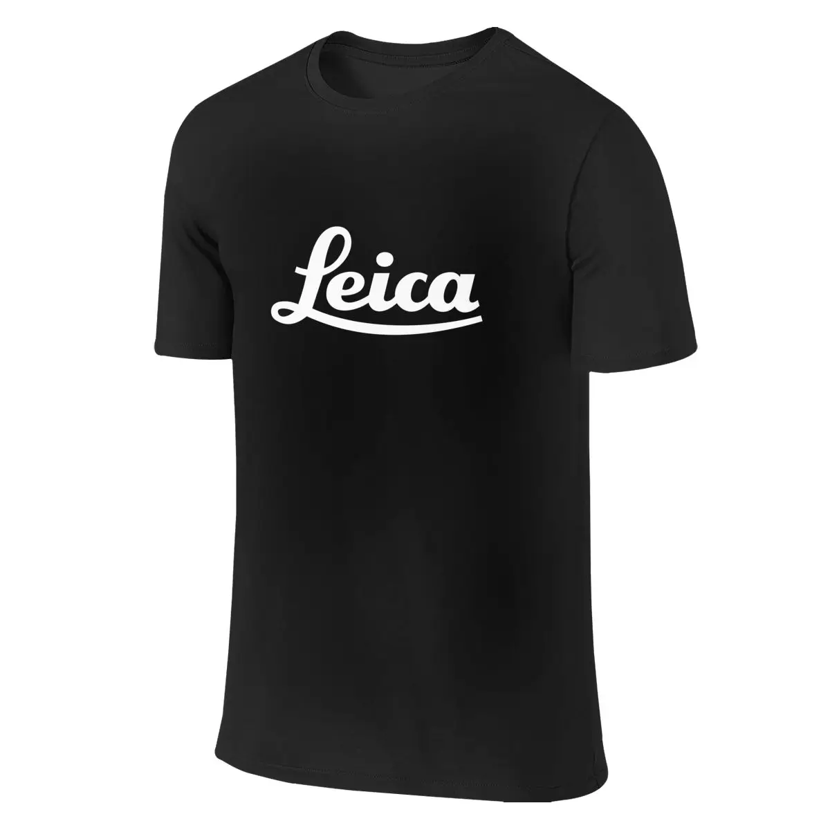 White Leica T-Shirt Cotton Top Solid T Shirts Tops Tshirts