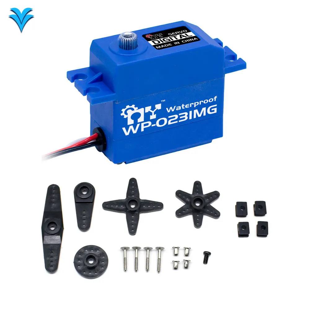 

WP-0231MG 6v 15KG Waterproof Steering Gear High Torque Servo Motor Suitable for Robots Mechanical Arms and Aircraft Models DIY